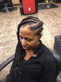 Hair Style - Feed In Braids